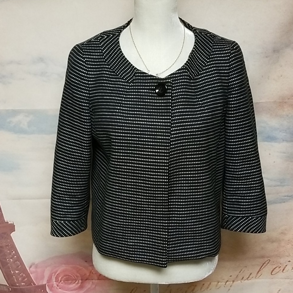 Talbots white dots jacket - Picture 2 of 8